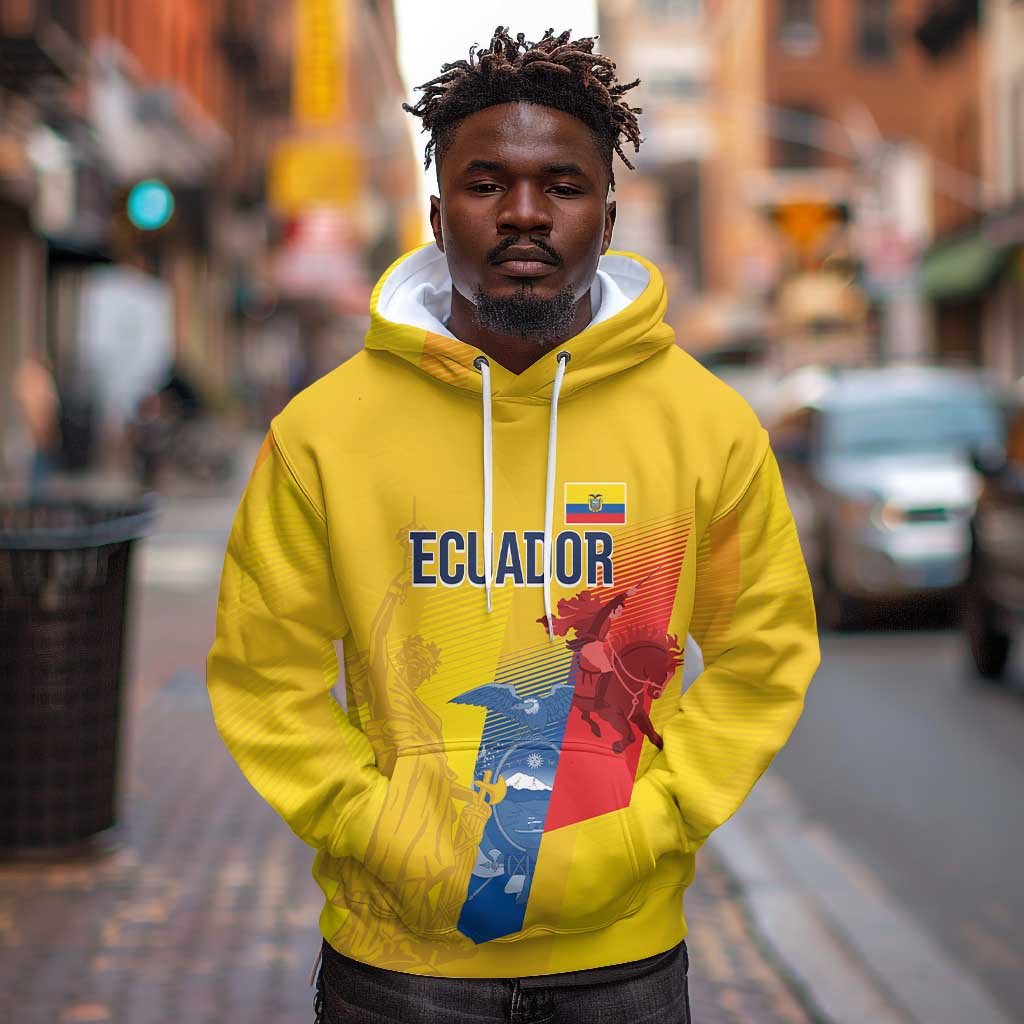 Ecuador Football Custom WC2026 Hoodie Historical Symbols - African Pride