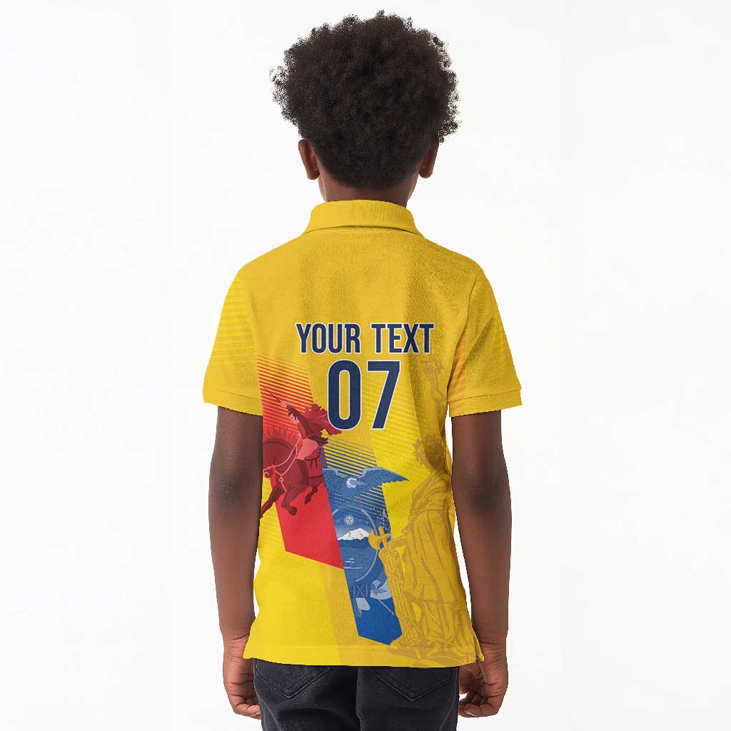 Ecuador Football Custom WC2026 Kid Polo Shirt Historical Symbols - African Pride