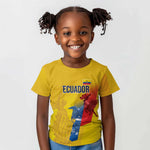Ecuador Football Custom WC2026 Kid T shirt Historical Symbols - African Pride