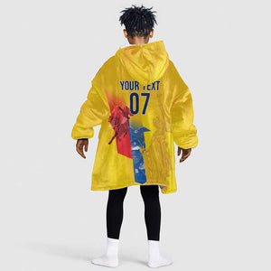 Ecuador Football Custom WC2026 Kid Wearable Blanket Hoodie Historical Symbols - African Pride