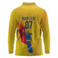 Ecuador Football Custom WC2026 Long Sleeve Polo Shirt Historical Symbols - African Pride
