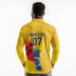 Ecuador Football Custom WC2026 Long Sleeve Polo Shirt Historical Symbols - African Pride