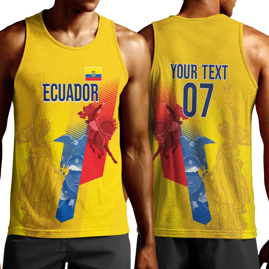 Ecuador Football Custom WC2026 Men Tank Top Historical Symbols - African Pride