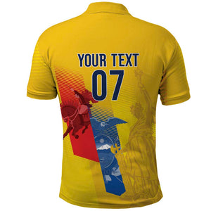 Ecuador Football Custom WC2026 Polo Shirt Historical Symbols - African Pride