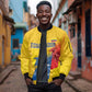 Ecuador Football Custom WC2026 Sleeve Zip Bomber Jacket Historical Symbols - African Pride