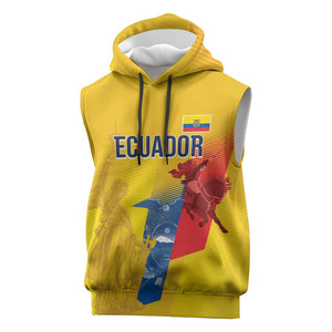Ecuador Football Custom WC2026 Sleeveless Hoodie Historical Symbols - African Pride