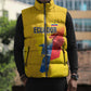 Ecuador Football Custom WC2026 Sleeveless Puffer Jacket Historical Symbols - African Pride
