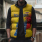 Ecuador Football Custom WC2026 Sleeveless Puffer Jacket Historical Symbols - African Pride