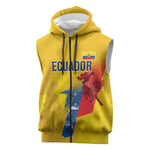 Ecuador Football Custom WC2026 Sleeveless Zip Hoodie Historical Symbols - African Pride