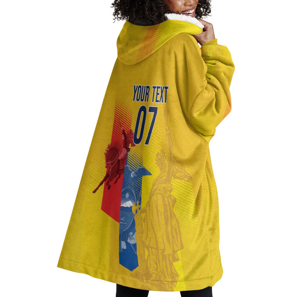 Ecuador Football Custom WC2026 Wearable Blanket Hoodie Historical Symbols - African Pride