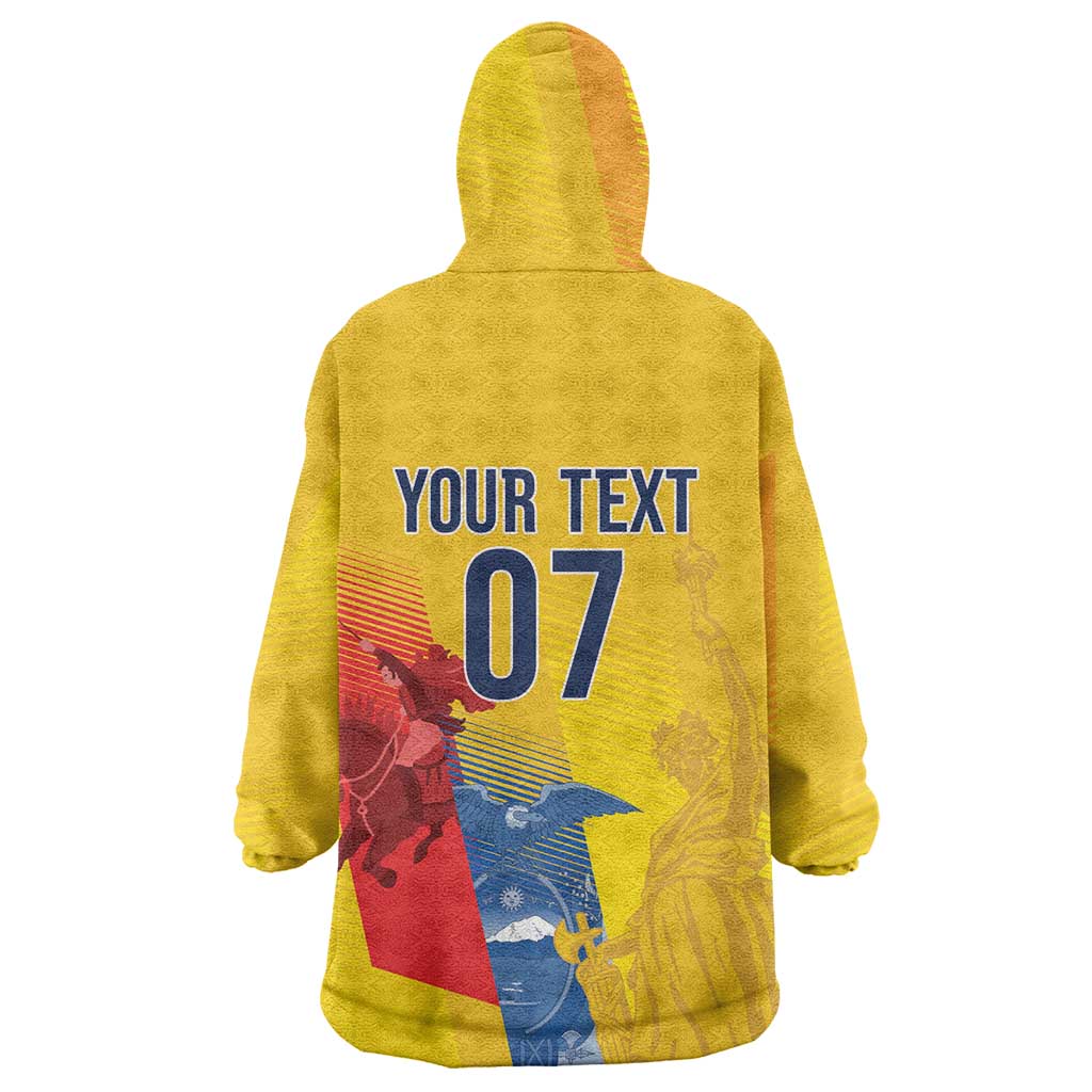 Ecuador Football Custom WC2026 Wearable Blanket Hoodie Historical Symbols - African Pride