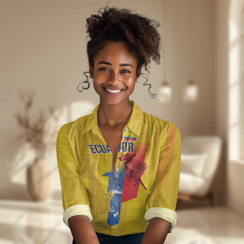 Ecuador Football Custom WC2026 Women Casual Shirt Historical Symbols - African Pride
