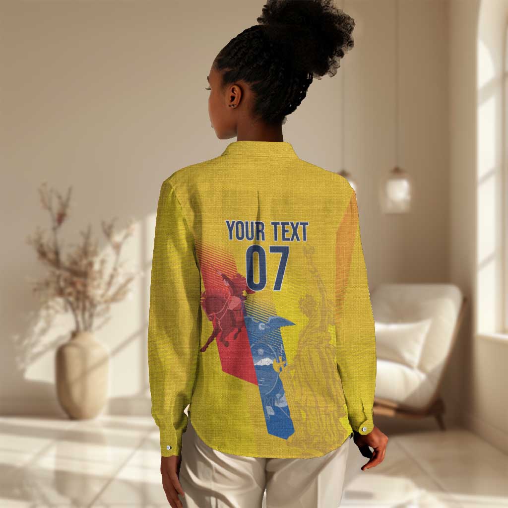 Ecuador Football Custom WC2026 Women Casual Shirt Historical Symbols - African Pride
