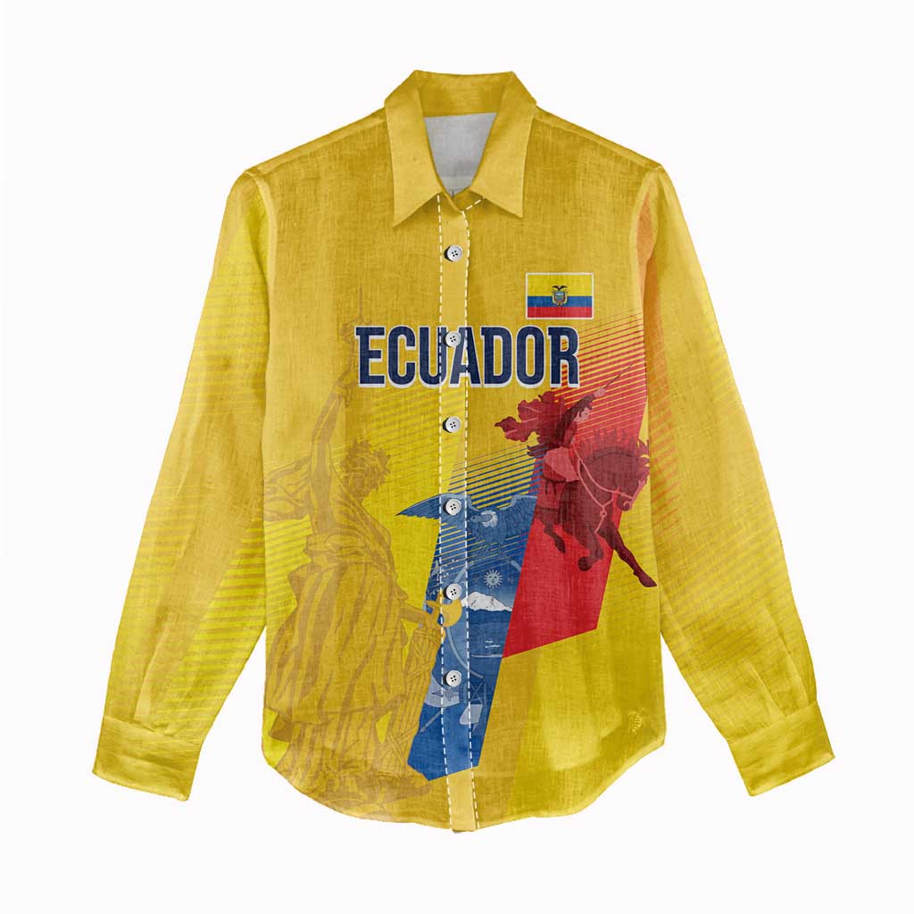 Ecuador Football Custom WC2026 Women Casual Shirt Historical Symbols - African Pride