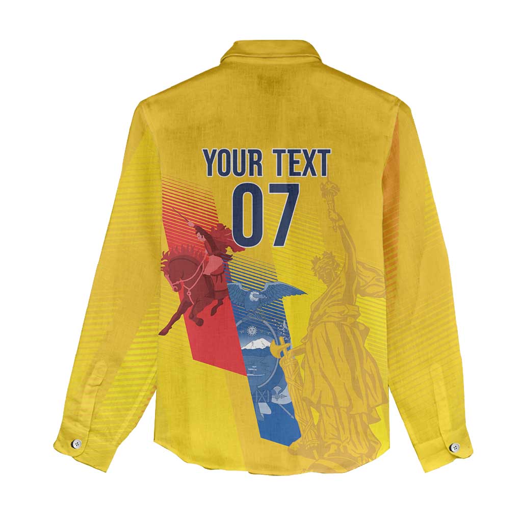 Ecuador Football Custom WC2026 Women Casual Shirt Historical Symbols - African Pride