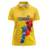 Ecuador Football Custom WC2026 Women Polo Shirt Historical Symbols - African Pride