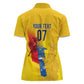 Ecuador Football Custom WC2026 Women Polo Shirt Historical Symbols - African Pride