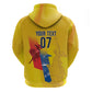 Ecuador Football Custom WC2026 Zip Hoodie Historical Symbols - African Pride