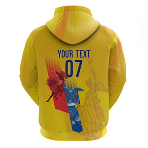 Ecuador Football Custom WC2026 Zip Hoodie Historical Symbols - African Pride