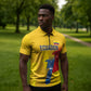 Ecuador Football Custom WC2026 Zipper Polo Shirt Historical Symbols - African Pride