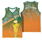 Ivory Coast Football Tribal Patterns Basketball Jersey WC2026 - African Pride