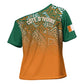 Ivory Coast Football Tribal Patterns Cross Shoulder Shirt WC2026 - African Pride