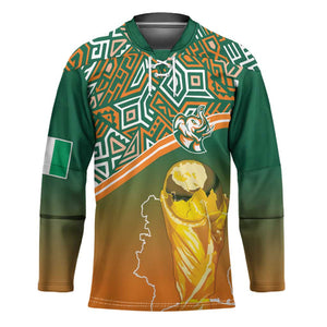 Ivory Coast Football Tribal Patterns Hockey Jersey WC2026 - African Pride
