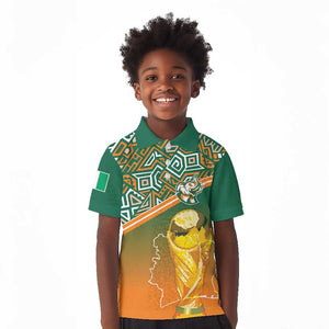 Ivory Coast Football Tribal Patterns Kid Polo Shirt WC2026 - African Pride