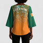 Ivory Coast Football Tribal Patterns Kimono Sleeve Blouse WC2026 - African Pride