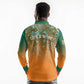 Ivory Coast Football Tribal Patterns Long Sleeve Polo Shirt WC2026 - African Pride