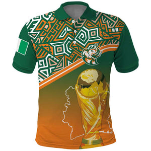 Ivory Coast Football Tribal Patterns Polo Shirt WC2026 - African Pride