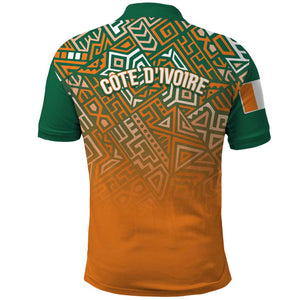 Ivory Coast Football Tribal Patterns Polo Shirt WC2026 - African Pride