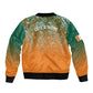 Ivory Coast Football Tribal Patterns Sleeve Zip Bomber Jacket WC2026 - African Pride