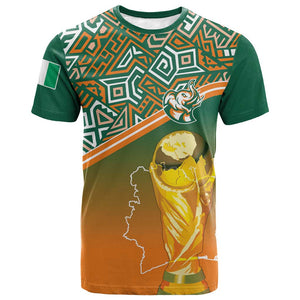 Ivory Coast Football Tribal Patterns T shirt WC2026 - African Pride