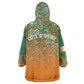 Ivory Coast Football Tribal Patterns Wearable Blanket Hoodie WC2026 - African Pride