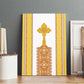 Habesha Motifs Ethiopia Canvas Wall Art Tilet White Gold