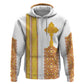 Habesha Motifs Ethiopia Hoodie Tilet White Gold