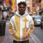 Habesha Motifs Ethiopia Hoodie Tilet White Gold