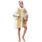 Habesha Motifs Ethiopia Kid Wearable Blanket Hoodie Tilet White Gold