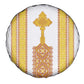 Habesha Motifs Ethiopia Spare Tire Cover Tilet White Gold