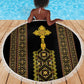 Habesha Motifs Ethiopia Beach Blanket Tilet Black Gold
