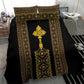 Habesha Motifs Ethiopia Bedding Set Tilet Black Gold