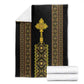 Habesha Motifs Ethiopia Blanket Tilet Black Gold