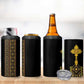 Habesha Motifs Ethiopia 4 in 1 Can Cooler Tumbler Tilet Black Gold