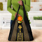 Habesha Motifs Ethiopia Grocery Bag Tilet Black Gold