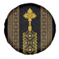 Habesha Motifs Ethiopia Spare Tire Cover Tilet Black Gold