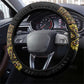 Habesha Motifs Ethiopia Steering Wheel Cover Tilet Black Gold