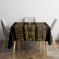 Habesha Motifs Ethiopia Tablecloth Tilet Black Gold