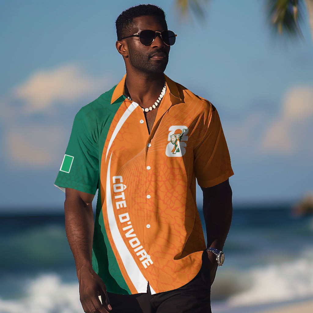 Cote d'Ivoire WC2026 Custom Hawaiian Shirt Making History - GO Elephants