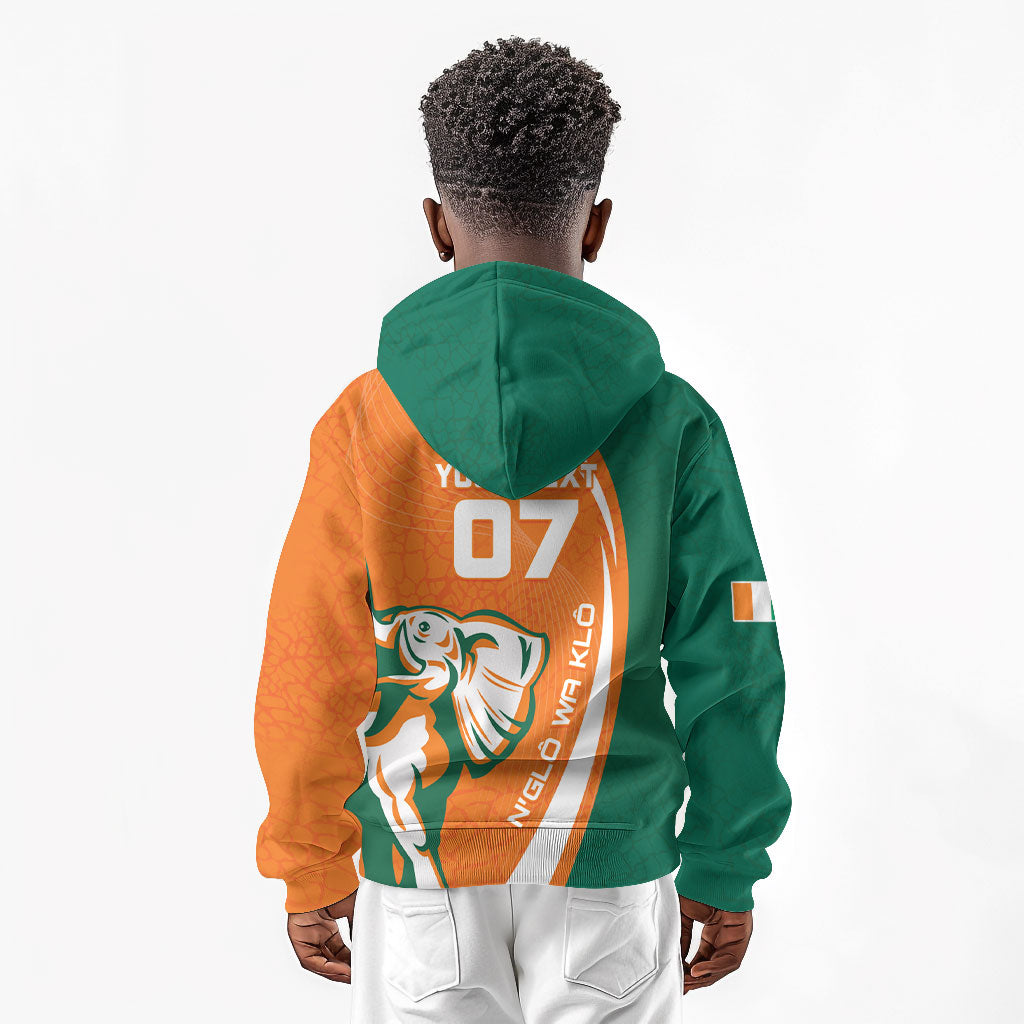 Cote d'Ivoire WC2026 Custom Kid Hoodie Making History - GO Elephants
